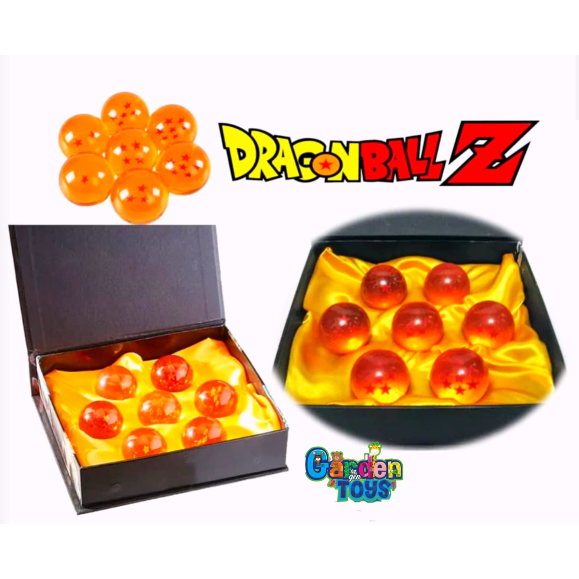 Set Esferas del Dragón Dragon Ball Z 7 pzs con caja de regalo