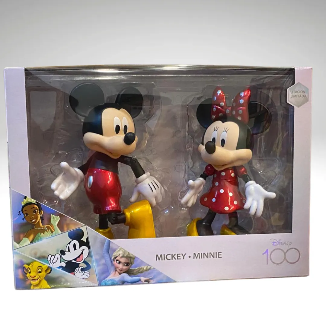Pack Mickey & Minnie Mouse - Edición Limitada Disney 100 Años (Figuras Articuladas)